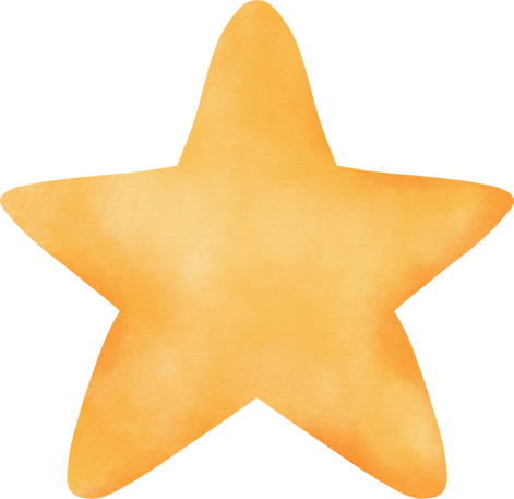 Yellow Watercolor Star